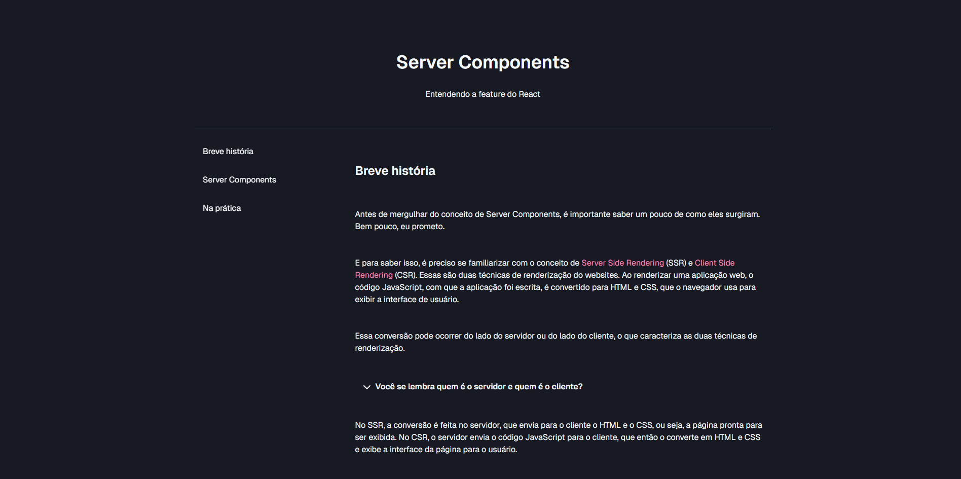 Server Components example image